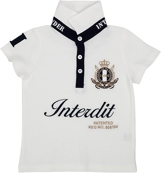 Polo Interdit De Me Gronder Hippodrome blanc - L'Atelier Des Tout-Petits