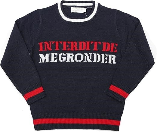Pull Interdit De Me Gronder University - L'Atelier Des Tout-Petits