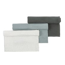 3 tissus lange Nattou Axel et Luna Vert/Blanc 65x65cm