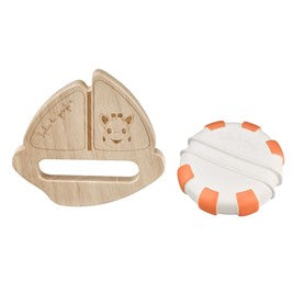 Sophie die Giraffe So'pure Boot aus Gummi und Holz