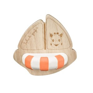 Sophie die Giraffe So'pure Boot aus Gummi und Holz