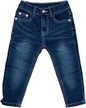 Jean fille Interdit de me gronder Lolita Bleu logo rouge - L'Atelier Des Tout-Petits