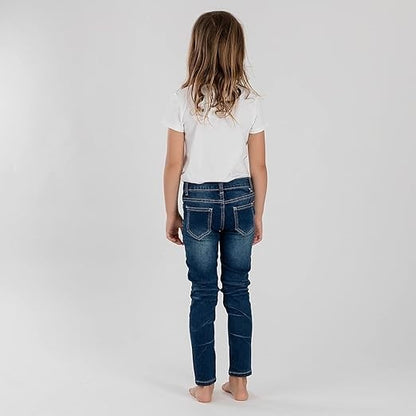 Jean fille Interdit de me gronder Lovita Bleu - L'Atelier Des Tout-Petits