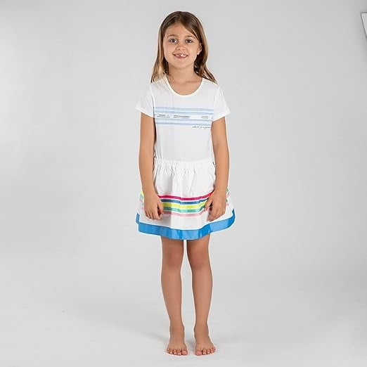 Jupe fille Interdit de me gronder Bluna blanc - L'Atelier Des Tout-Petits