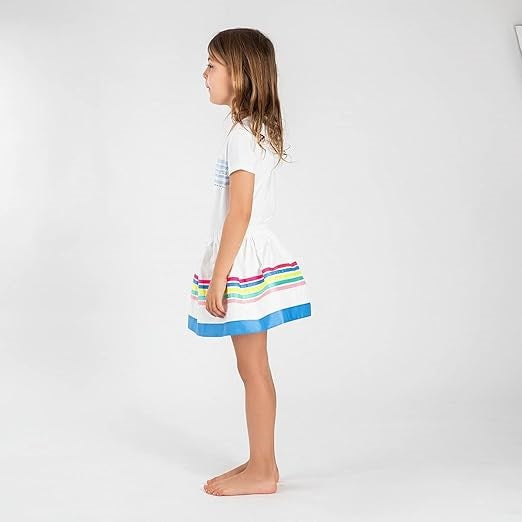 Jupe fille Interdit de me gronder Bluna blanc - L'Atelier Des Tout-Petits