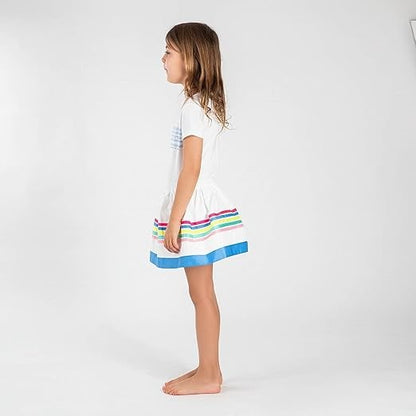 Jupe fille Interdit de me gronder Bluna blanc - L'Atelier Des Tout-Petits