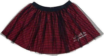 Jupe fille Interdit de me gronder Look rouge - L'Atelier Des Tout-Petits