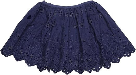 Jupe fille Interdit de me gronder Voile bleu marine - L'Atelier Des Tout-Petits