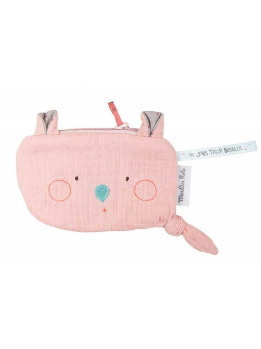 Petit portefeuille souris pour bébé Moulin Roty - L'Atelier Des Tout-Petits