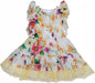 Robe fille Interdit de me gronder Summer imprimé fleur - L'Atelier Des Tout-Petits