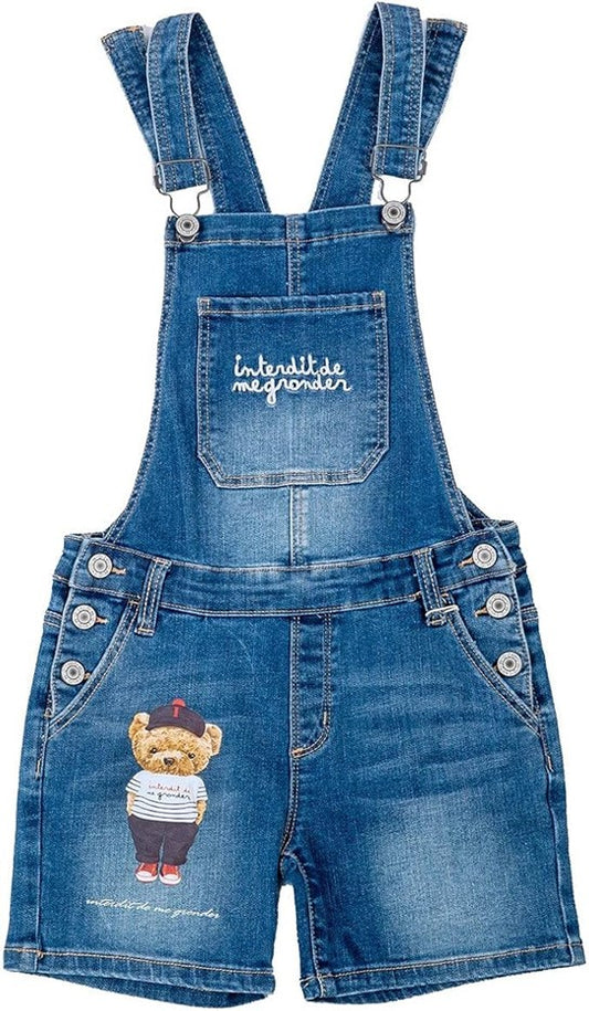 Salopette Interdit de me gronder Sudista bleu - L'Atelier Des Tout-Petits