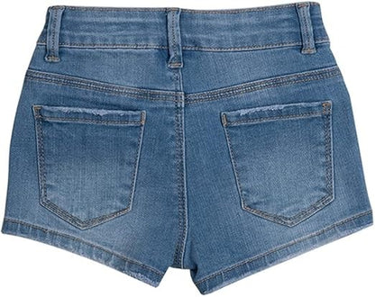 Short en jean fille Interdit de me gronder Kama Marine - L'Atelier Des Tout-Petits