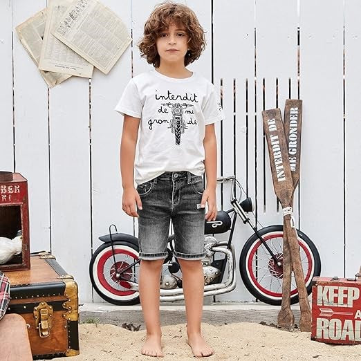 Short Interdit De Me Gronder Blacky Noir - L'Atelier Des Tout-Petits