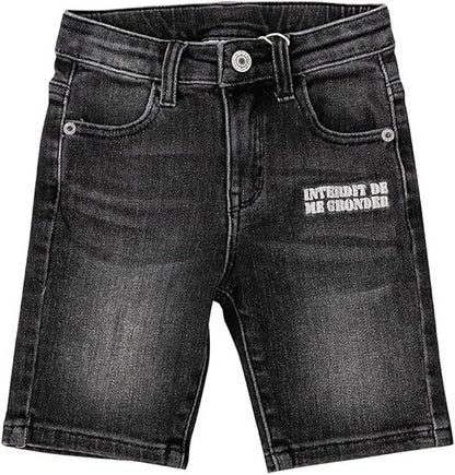 Short Interdit De Me Gronder Blacky Noir - L'Atelier Des Tout-Petits