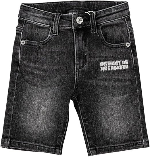 Short Interdit De Me Gronder Blacky Noir - L'Atelier Des Tout-Petits