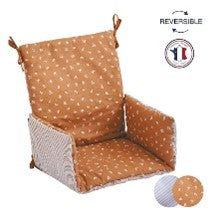 Coussin de chaise Candide tissu réversible - L'Atelier Des Tout-Petits