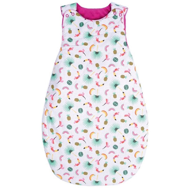 Gigoteuse réversible BB&Co Adorable Comme Maman exotique rose - L'Atelier Des Tout-Petits