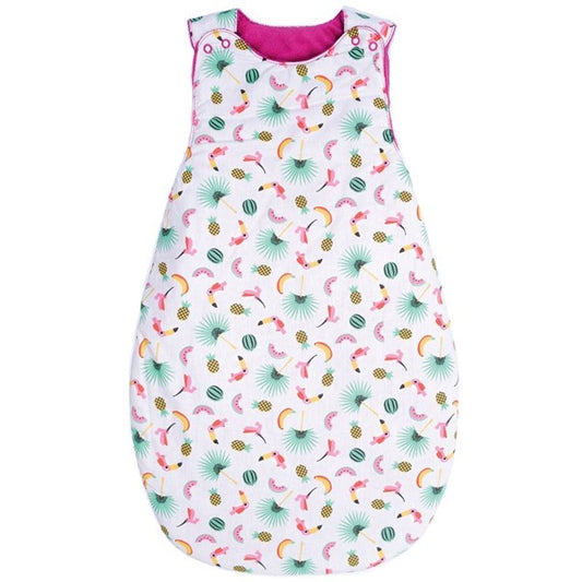 Gigoteuse réversible BB&Co Adorable Comme Maman exotique rose - L'Atelier Des Tout-Petits