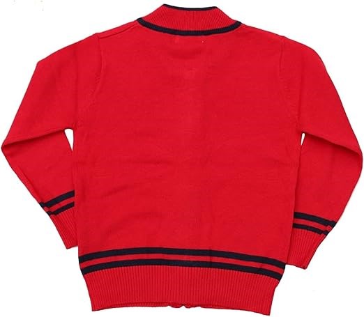 Gilet Interdit De Me Gronder Swag rouge logo bleu - L'Atelier Des Tout-Petits