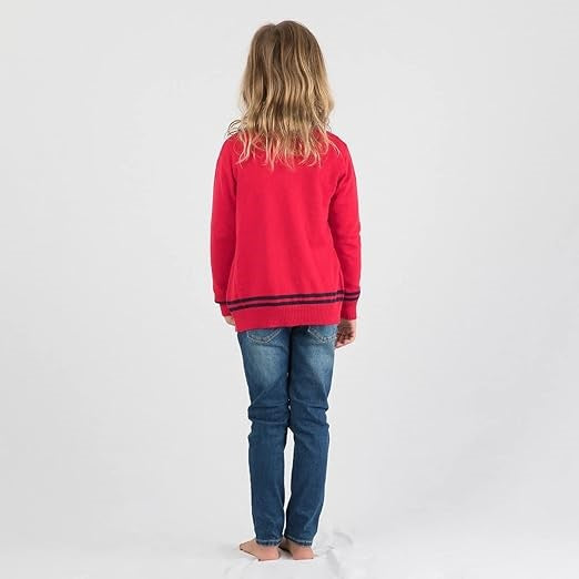 Gilet Interdit De Me Gronder Swag rouge logo bleu - L'Atelier Des Tout-Petits