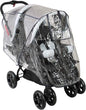 Habillage Pluie Bambisol pour poussettes doubles transparent - L'Atelier Des Tout-Petits
