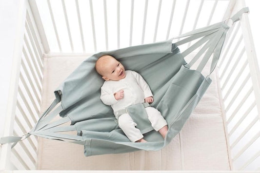 Hamac de voyage pour bébé Hoppa saphir - L'Atelier Des Tout-Petits
