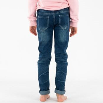 Jean fille Interdit de me gronder Lionita Marine - L'Atelier Des Tout-Petits