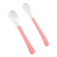 Lot de 2 cuillères souples Lorelli rose - L'Atelier Des Tout-Petits