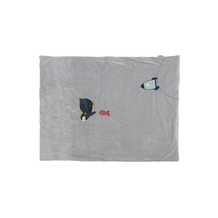 Plaid Gautier collection Les Nanouks gris - L'Atelier Des Tout-Petits