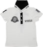 Polo Interdit De Me Gronder Route 66 blanc - L'Atelier Des Tout-Petits