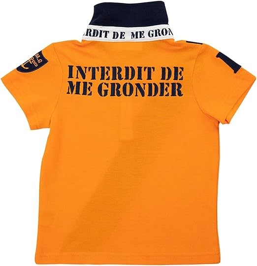 Polo Interdit De Me Gronder Style orange - L'Atelier Des Tout-Petits