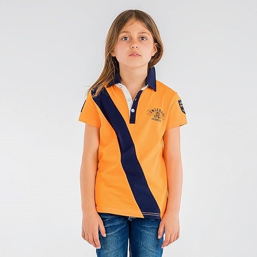 Polo Interdit De Me Gronder Style orange - L'Atelier Des Tout-Petits