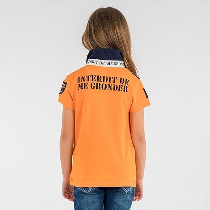 Polo Interdit De Me Gronder Style orange - L'Atelier Des Tout-Petits