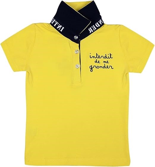 Polo Interdit De Me Gronder Sud jaune - L'Atelier Des Tout-Petits