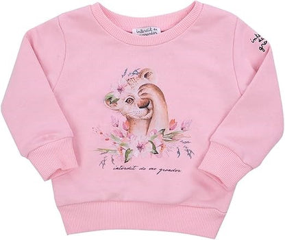 Pull Interdit De Me Gronder Liona rose - L'Atelier Des Tout-Petits