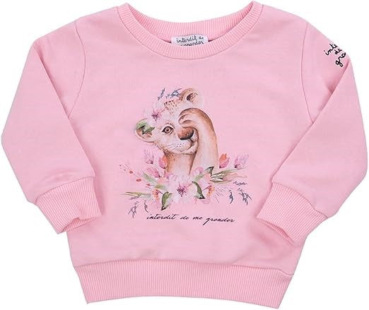 Pull Interdit De Me Gronder Liona rose - L'Atelier Des Tout-Petits