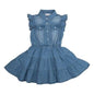 Robe Interdit De Me Gronder Ska bleu jean - L'Atelier Des Tout-Petits