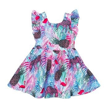 Robe Interdit De Me Gronder Sousou Turquoise - L'Atelier Des Tout-Petits