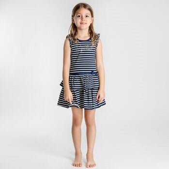 Robe Interdit De Me Gronder Viky Rayures marines - L'Atelier Des Tout-Petits