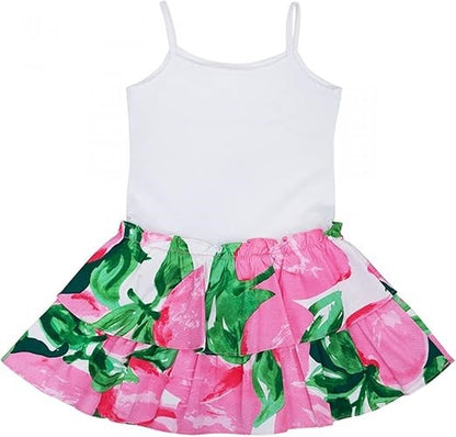 Robe fille Interdit De Me Gronder Flower Imprimé fleur - L'Atelier Des Tout-Petits