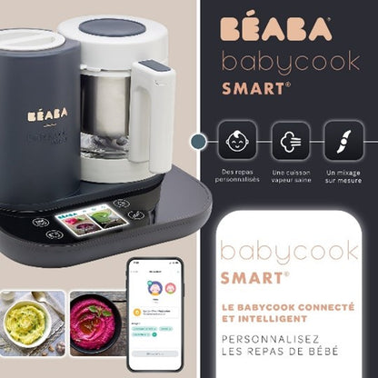 Robot multifonction Béaba Babycook Smart Gris Anthracite - L'Atelier Des Tout-Petits
