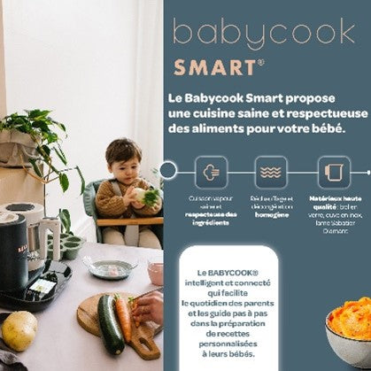 Robot multifonction Béaba Babycook Smart Gris Anthracite - L'Atelier Des Tout-Petits
