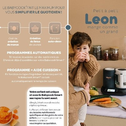 Robot multifonction Béaba Babycook Smart Gris Anthracite - L'Atelier Des Tout-Petits