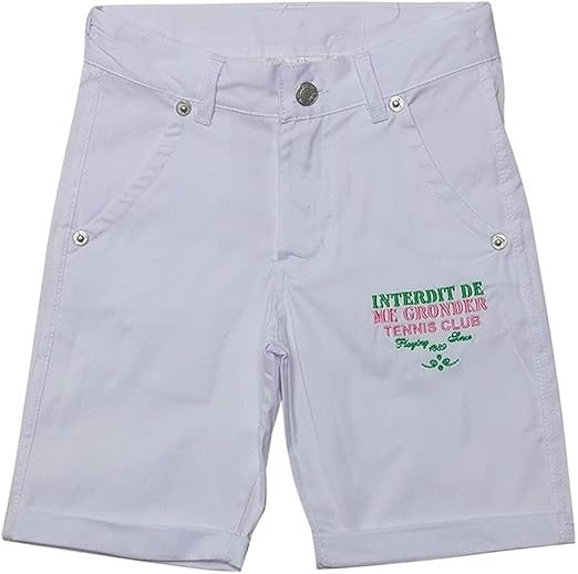 Short Interdit De Me Gronder Match Blanc - L'Atelier Des Tout-Petits