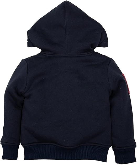 Sweat zippé Interdit De Me Gronder Rika marin - L'Atelier Des Tout-Petits