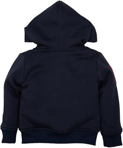 Sweat zippé Interdit De Me Gronder Rika marin - L'Atelier Des Tout-Petits