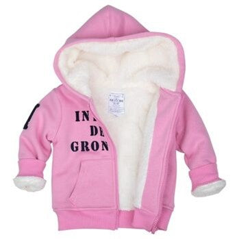 Sweat zippé Interdit De Me Gronder Rika rose - L'Atelier Des Tout-Petits