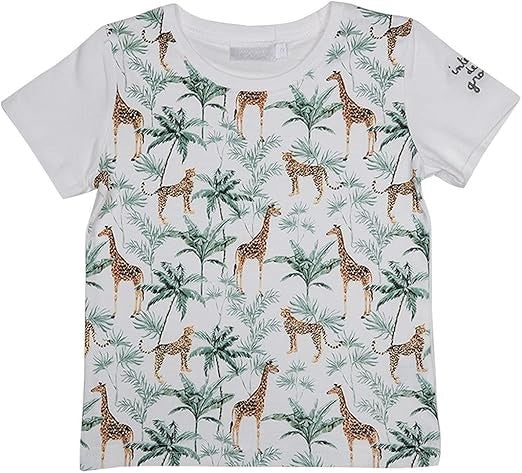 T-shirt Interdit De Me Gronder Girafe écru - L'Atelier Des Tout-Petits