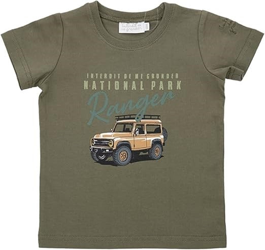 T-shirt Interdit De Me Gronder Sahara kaki - L'Atelier Des Tout-Petits