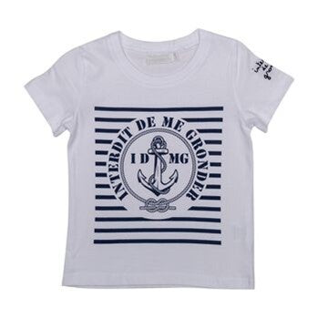 T-shirt Interdit De Me Gronder Tribord blanc - L'Atelier Des Tout-Petits